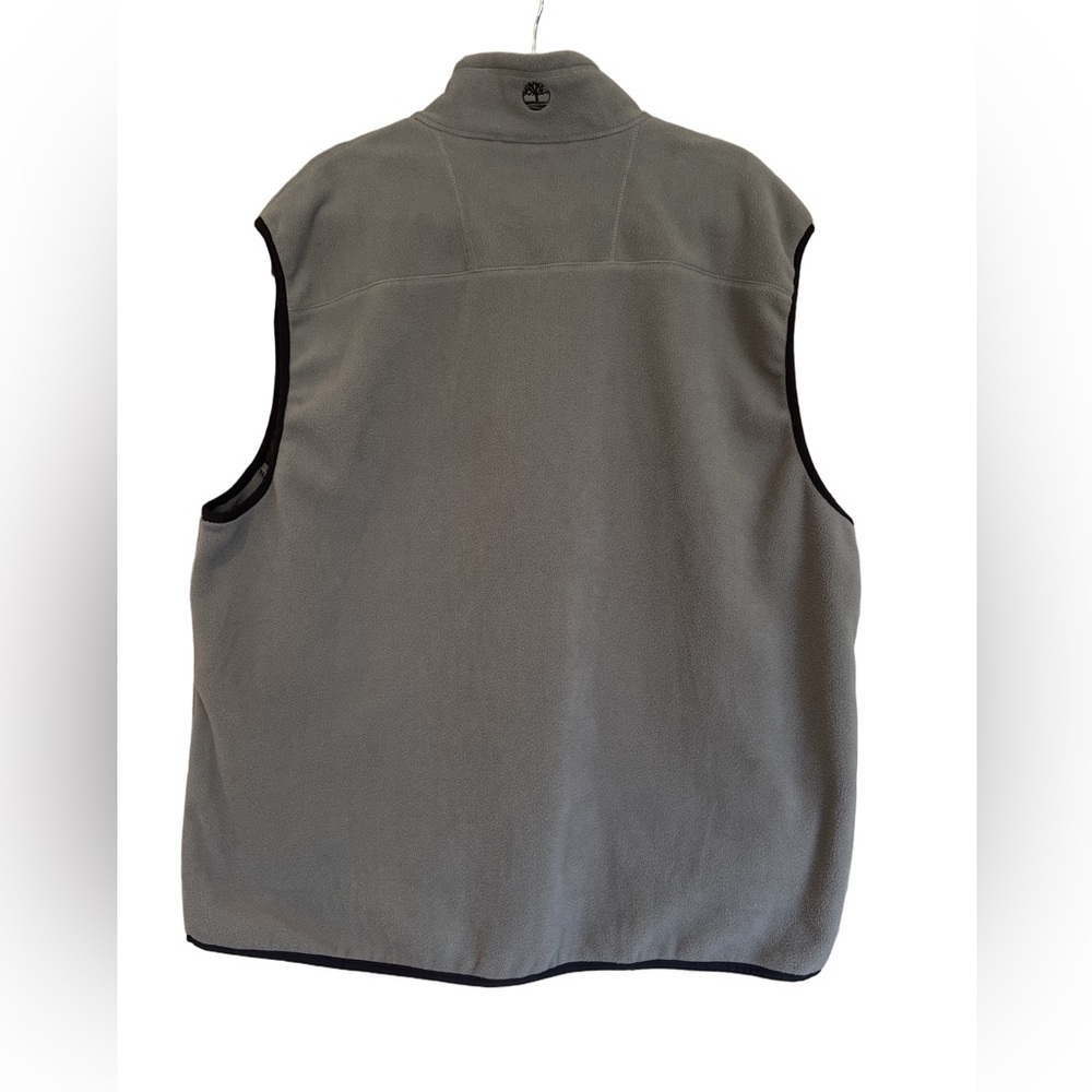 Timberland Men's Charcoal Fleece Vest - Picture 2 of 4